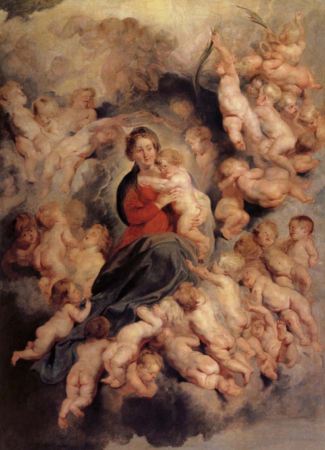 Peter Paul Rubens La Vierge a l'enfant entoure des saints Innocents